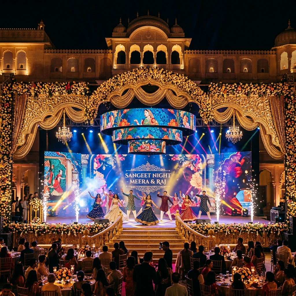 Grand Sangeet Night Stage